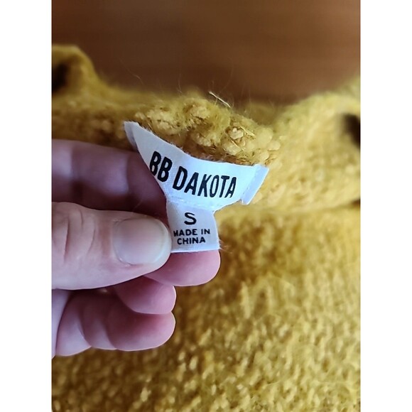 BB Dakota Women's Sweater Size S Yellow - Picture 2 of 10
